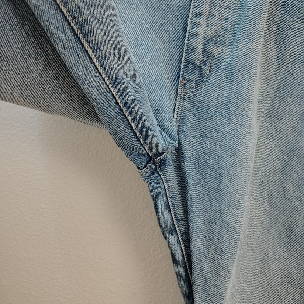 ROLLA'S Elle Garage Worn Blue Distressed Straight Leg Jeans Sz 26 High Rise - Picture 5 of 16